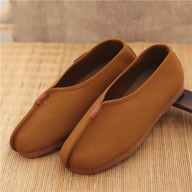 Monk Shoes Single Shoes Arhat Shoes Men's Cloth Top Cotton Shoes Monk Light soled Meditation Shoes