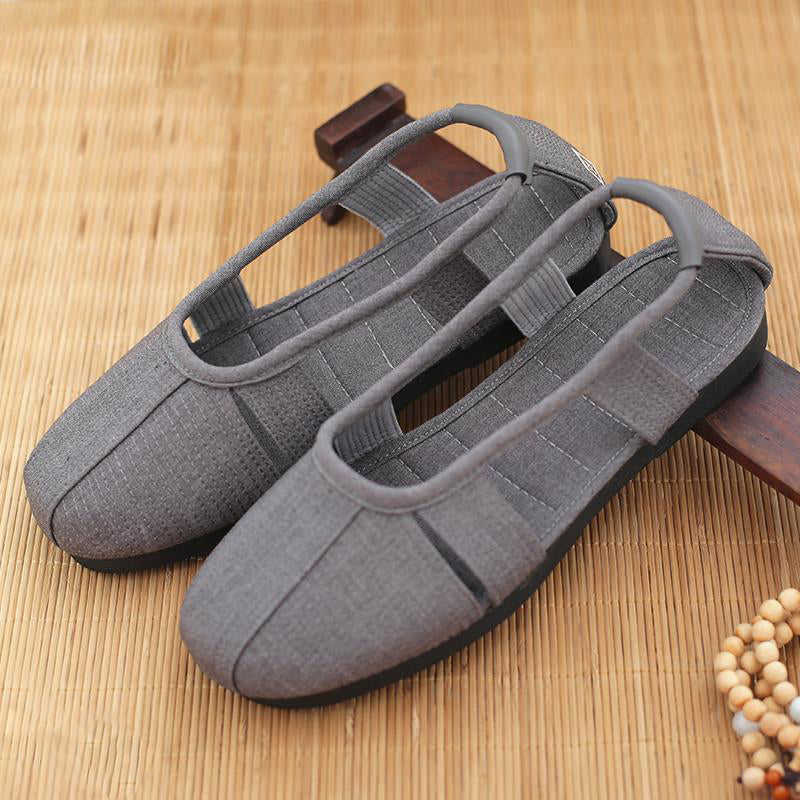 Monk Shoes Single Shoes Arhat Shoes Men's Cloth Top Cotton Shoes Monk Light soled Meditation Shoes