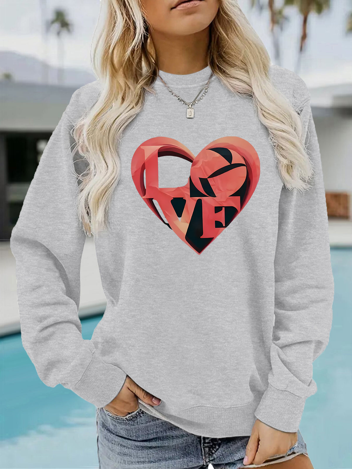 Long sleeved fleece hoodie