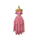 Elegant Plaid Printed Sleeveless Halter Ruffle Slim Fit Dress