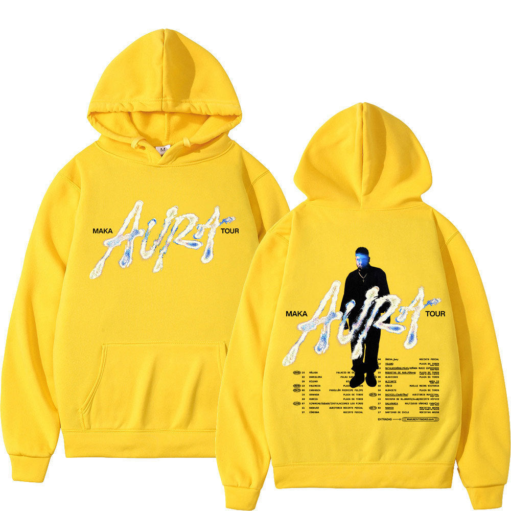 Rapper Maka  Aura Tour Merch Hoodies Men Women Clothing