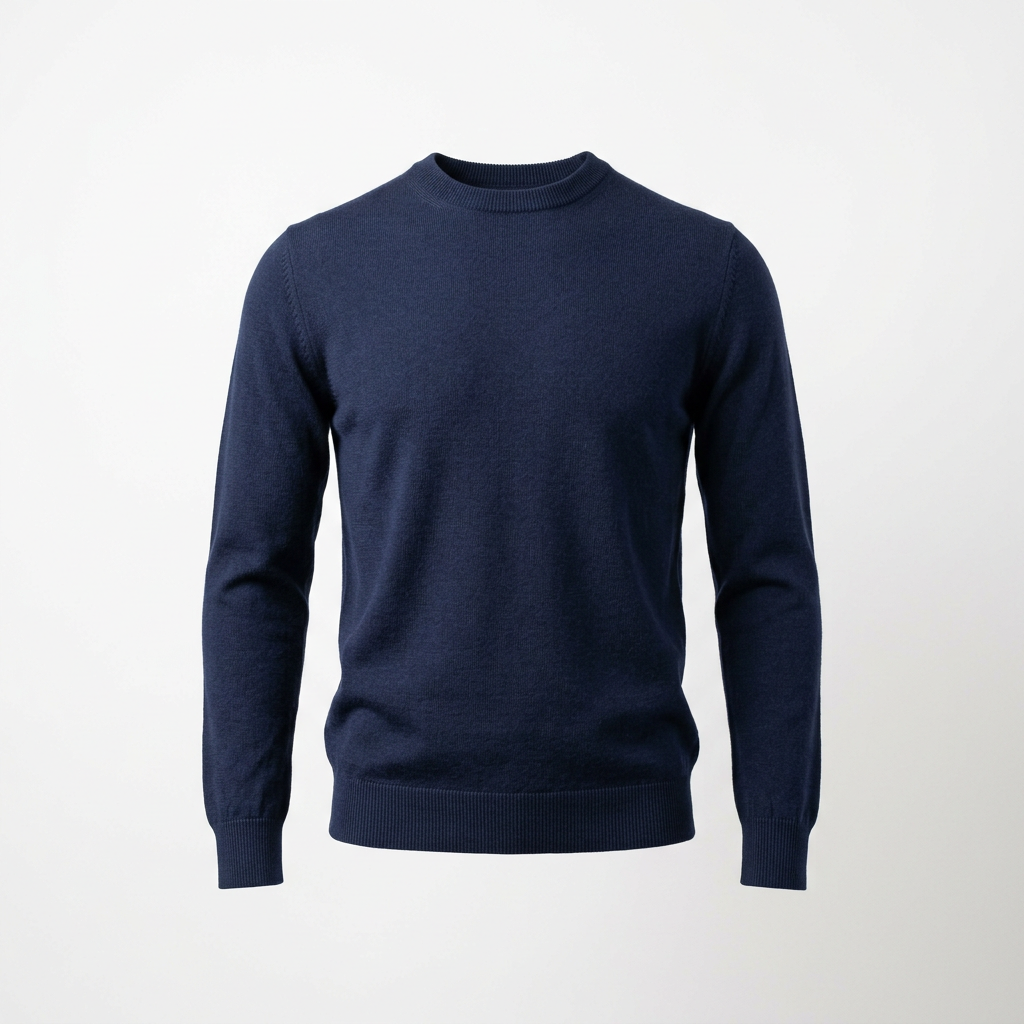 Men's Slim Fit Long Sleeve Crew Neck Sweater Autumn
